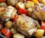 Savory Roasted Chicken Thighs with Peppers & Potatoes: An Amazing Ultimate Recipe